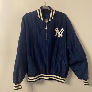 Vintage New York Yankees Baseball MLB Starter Jacket Sweatshirt Track Size XL